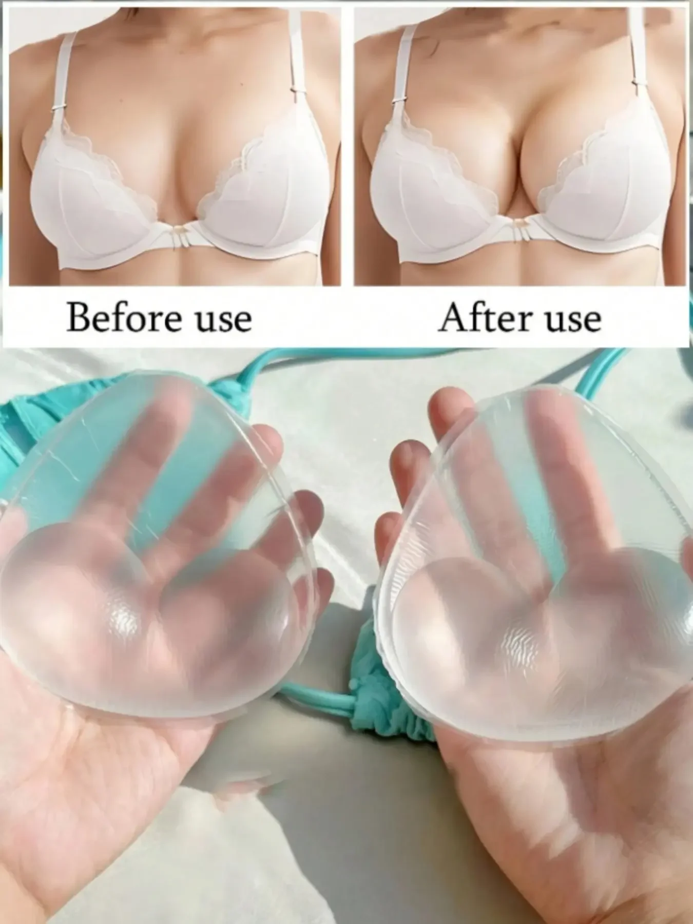 1 Paio di Inserti in Silicone  - Push Up Bra Silicone recensione e prezzo